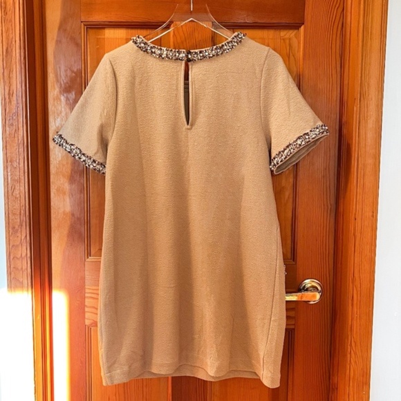 NWT Maeve Rhinestone Mod Shift Mini Dress MEDIUM - Picture 4 of 6